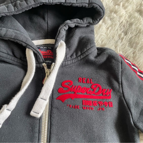 Super Dry Zip hoodie, Size 2, XS - Picture 8 of 9